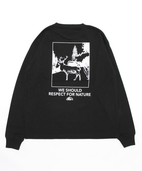 CAMP7(キャンプセブン)の「【CAMP7】イラストロンT(Tシャツ/カットソー・メンズ・ホワイト/ブラック・S/L/M/XL)」の4枚目の写真