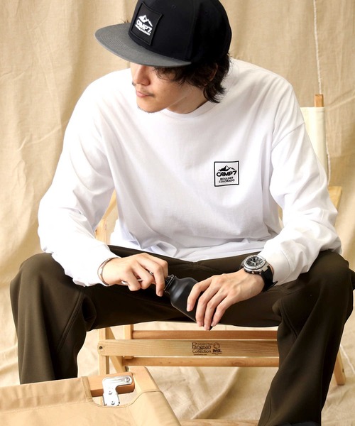 CAMP7(キャンプセブン)の「【CAMP7】イラストロンT(Tシャツ/カットソー・メンズ・ホワイト/ブラック・S/L/M/XL)」の5枚目の写真