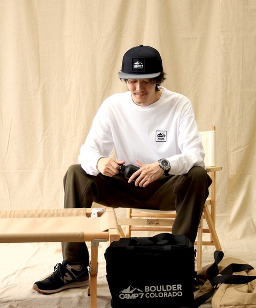 CAMP7(キャンプセブン)の「【CAMP7】イラストロンT(Tシャツ/カットソー・メンズ・ホワイト/ブラック・S/L/M/XL)」の7枚目の写真