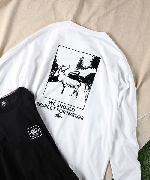 CAMP7(キャンプセブン)の「【CAMP7】イラストロンT(Tシャツ/カットソー・メンズ・ホワイト/ブラック・S/L/M/XL)」の9枚目の写真