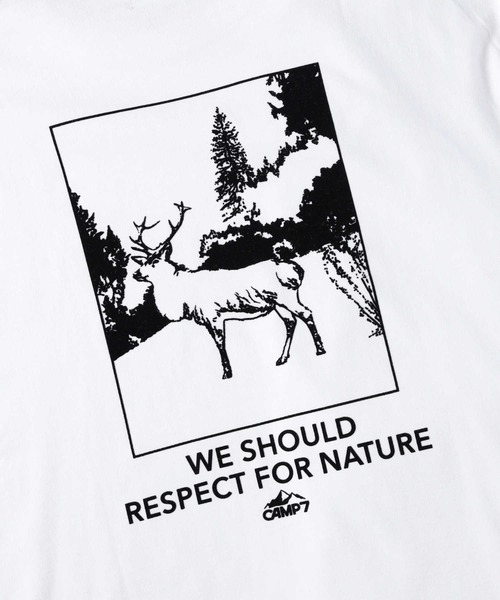 CAMP7(キャンプセブン)の「【CAMP7】イラストロンT(Tシャツ/カットソー・メンズ・ホワイト/ブラック・S/L/M/XL)」の10枚目の写真