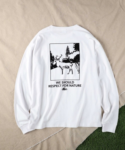 CAMP7(キャンプセブン)の「【CAMP7】イラストロンT(Tシャツ/カットソー・メンズ・ホワイト/ブラック・S/L/M/XL)」の14枚目の写真