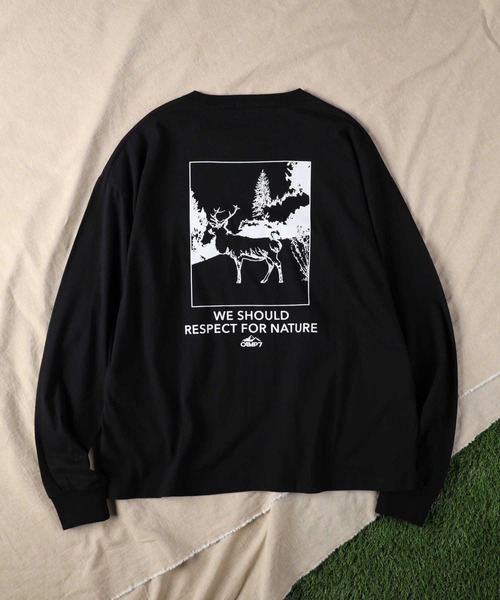 CAMP7(キャンプセブン)の「【CAMP7】イラストロンT(Tシャツ/カットソー・メンズ・ホワイト/ブラック・S/L/M/XL)」の18枚目の写真