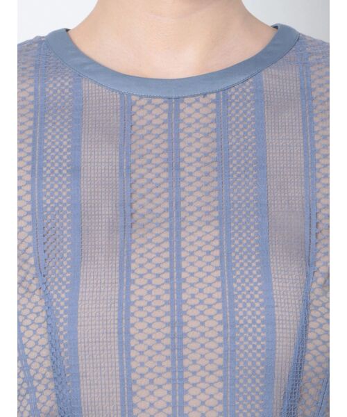 LAGUNAMOON（ラグナムーン）の「【WEB限定】LADYストライプレースワンピース（ドレス・レディース・ブラック/ブルー/パープル・SMALL/MEDIUM）」の12枚目の写真