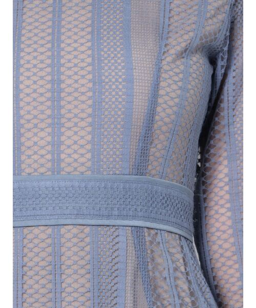 LAGUNAMOON（ラグナムーン）の「【WEB限定】LADYストライプレースワンピース（ドレス・レディース・ブラック/ブルー/パープル・SMALL/MEDIUM）」の11枚目の写真