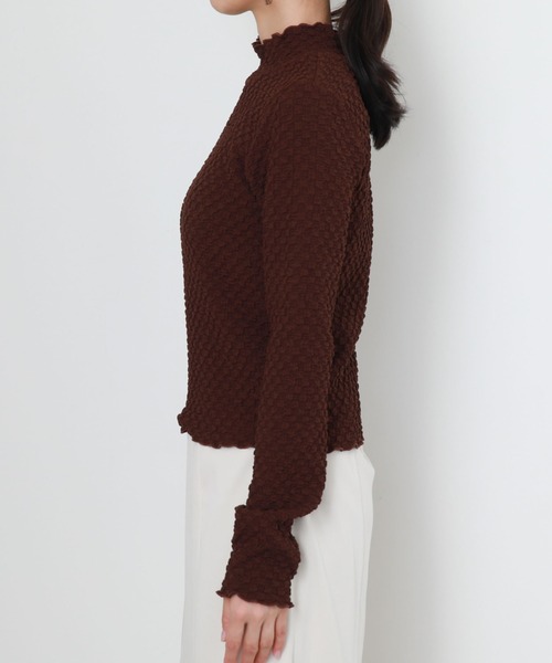 archives(アルシーヴ)の「プチハイカットプルオーバー(Tシャツ/カットソー・レディース・アイボリー/ブラック/ブラウン・MEDIUM)」の7枚目の写真