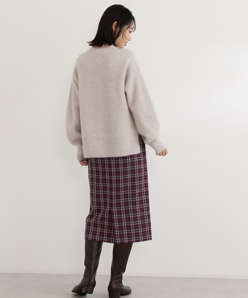 ナチュラルビューティーベーシック　ハンドウォッシャブルフォックスブレンドニット NATURAL BEAUTY BASIC（ナチュラルビューティーベーシック）の「ハンド