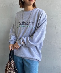[KELTY/ケルティ] 別注 発泡ロゴプリント クルーネックスウェット