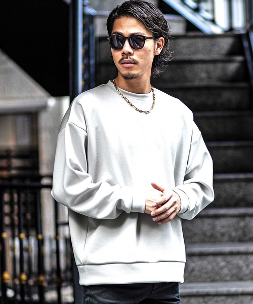 JOKER（ジョーカー）の「オーバーサイズプルオーバースウェットパーカー メンズ スウェット ビッグシルエット トレーナー メンズ ポンチ素材 春服（パーカー・メンズ・アイボリー/ブルー系その他/ブラック系その他/グレー/グリーン系その他/ブラック/ホワイト系その他/グリーン/ブルー/グレー系その他・XL/M/L）」の19枚目の写真