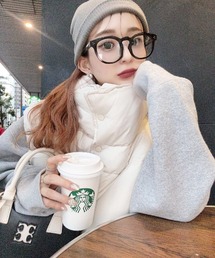 Meli rich | ボリューム感が目を惹く。ファイバーダウンベスト(ダウンベスト)