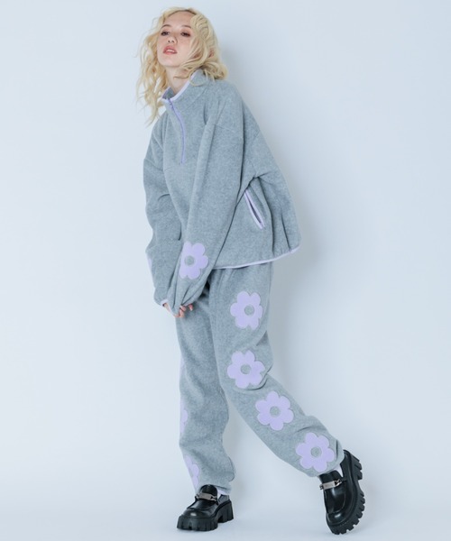 Candy Stripper(キャンディストリッパー)の「FLOWER FLEECE パンツ(その他パンツ・レディース・ライトブルー/ブラック/ヘザーグレー・2)」の18枚目の写真