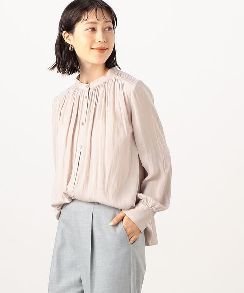 NOLLEY'S（ノーリーズ）の「前後2WAY割繊ギャザーブラウス