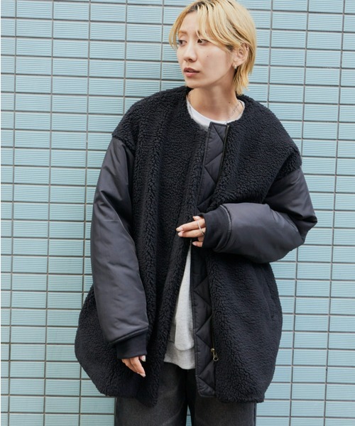 Auntie Rosa Holiday（アンティローザホリデー）の「ボア切替ブルゾン（ブルゾン・レディース・ブラウン/ブラック・FREE）」の20枚目の写真