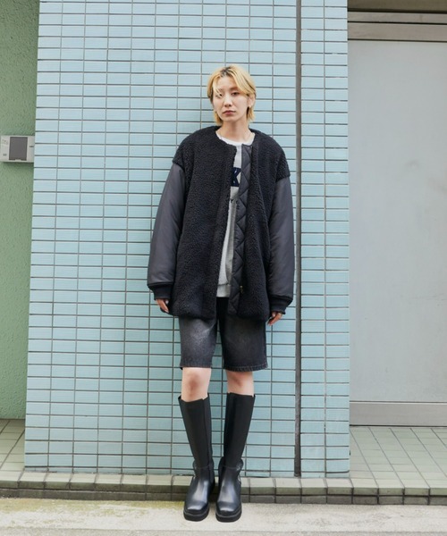 Auntie Rosa Holiday（アンティローザホリデー）の「ボア切替ブルゾン（ブルゾン・レディース・ブラウン/ブラック・FREE）」の22枚目の写真