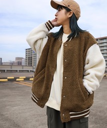 ZIP FIVE | ビッグボアスタジャン/ブルゾンジャケット【ユニセックス】(スタジャン)