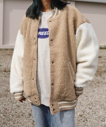 ZIP FIVE | ビッグボアスタジャン/ブルゾンジャケット【ユニセックス】(スタジャン)