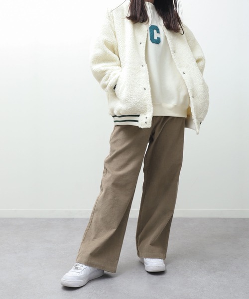 ZIP FIVE（ジップファイブ）の「【ZIP FIVE】ボアビッグオーバースタジャン/ブルゾンジャケット（スタジャン・メンズ・ブラック系/ベージュ系/アイボリー/ブラウン系/ブラック/カーキ系・LARGE/MEDIUM/X-LARGE）」の15枚目の写真