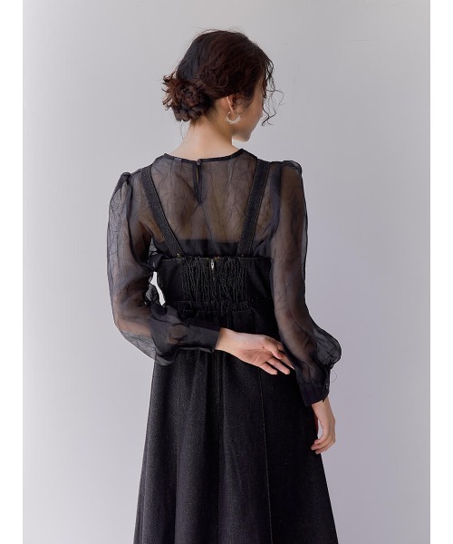 Ayla(アイラ)の「denim inverted pleats dress(ワンピース・レディース・ブラック・FREE)」の15枚目の写真