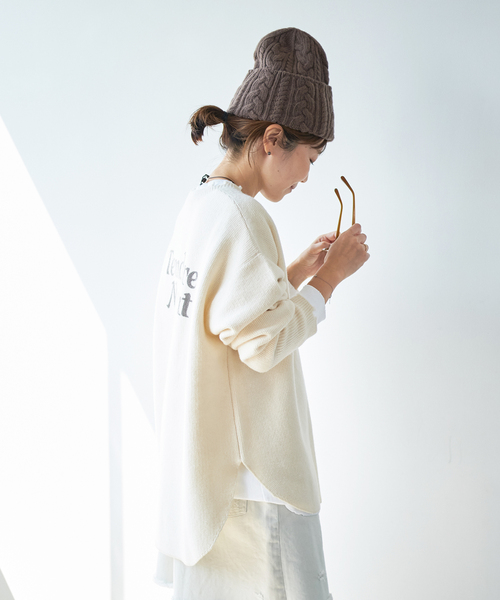 plage（プラージュ）の「les Tendre back logo プルオーバー（ニット
