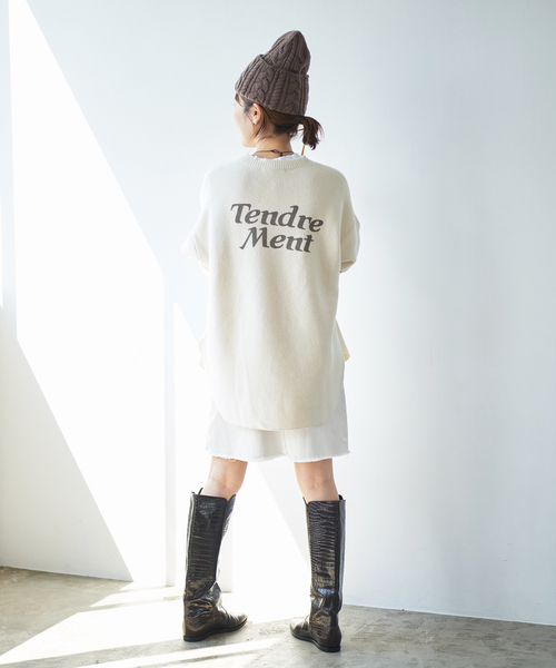 plage（プラージュ）の「les Tendre back logo プルオーバー（ニット