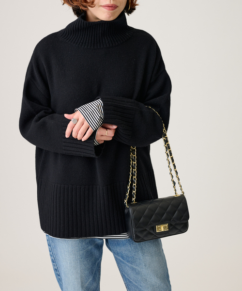 journal standard L'essage（ジャーナルスタンダードレサージュ）の「GOSPELタートルネック（ニット/セーター・レディース・チャコールグレー/ブラック/モスグリーン・FREE）」の19枚目の写真