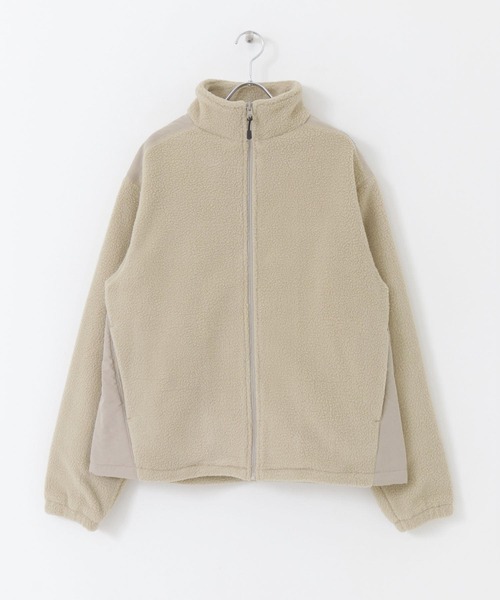 Uiscel（ユイセル）の「Uiscel　フリースルーズジップブルゾン（ブルゾン・メンズ・ライトベージュ/ブラック・MEDIUM/LARGE）」の8枚目の写真