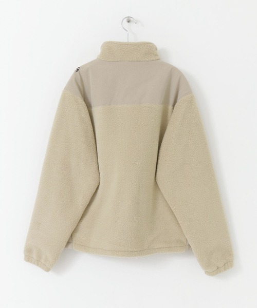 Uiscel（ユイセル）の「Uiscel　フリースルーズジップブルゾン（ブルゾン・メンズ・ライトベージュ/ブラック・MEDIUM/LARGE）」の7枚目の写真