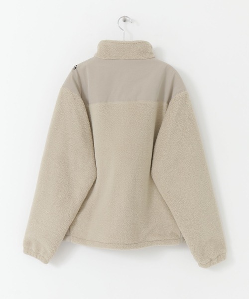 Uiscel（ユイセル）の「Uiscel　フリースルーズジップブルゾン（ブルゾン・メンズ・ライトベージュ/ブラック・MEDIUM/LARGE）」の3枚目の写真