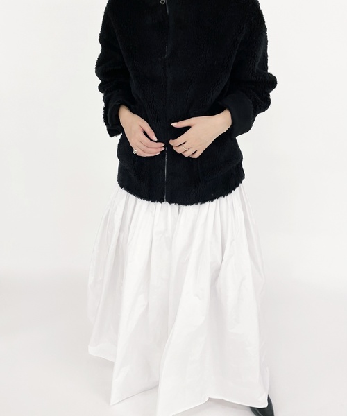 EDIT. FOR LULU（エディットフォールル）の「【TAVUS MILANO/タブス ミラノ】ボアリバーシブル ブルゾン（ブルゾン・レディース・ブラック・SMALL/MEDIUM）」の2枚目の写真