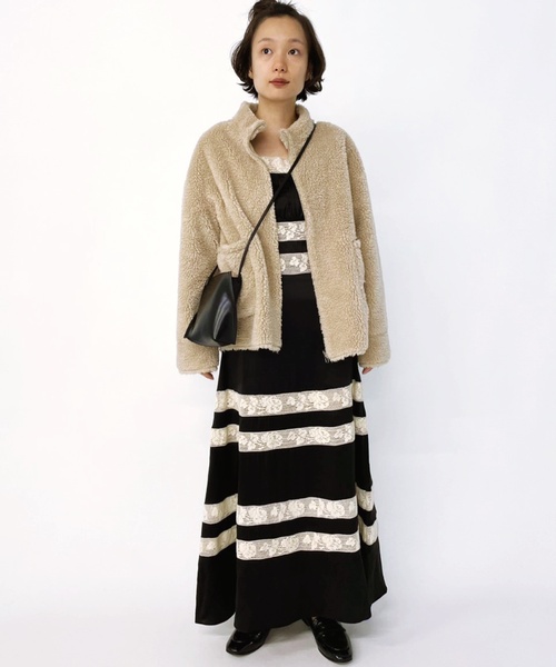 EDIT. FOR LULU（エディットフォールル）の「【TAVUS MILANO/タブス ミラノ】ボアリバーシブル ブルゾン（ブルゾン・レディース・ブラック・SMALL/MEDIUM）」の16枚目の写真