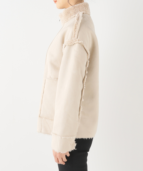 EDIT. FOR LULU（エディットフォールル）の「【TAVUS MILANO/タブス ミラノ】ボアリバーシブル ブルゾン（ブルゾン・レディース・ブラック・SMALL/MEDIUM）」の10枚目の写真