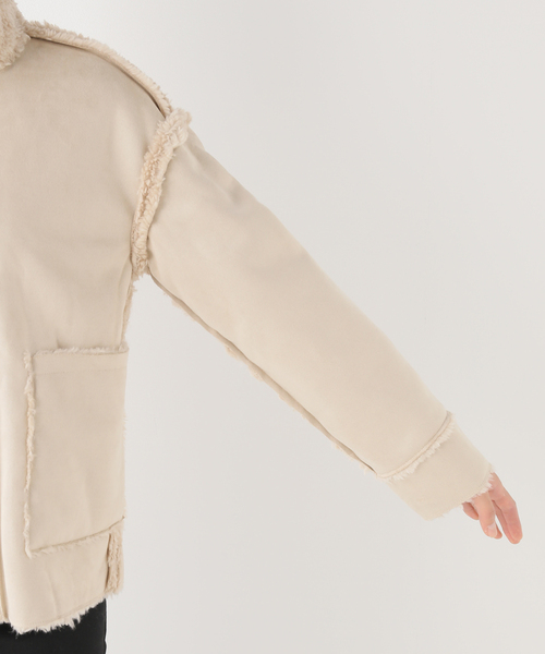 EDIT. FOR LULU（エディットフォールル）の「【TAVUS MILANO/タブス ミラノ】ボアリバーシブル ブルゾン（ブルゾン・レディース・ブラック・SMALL/MEDIUM）」の14枚目の写真