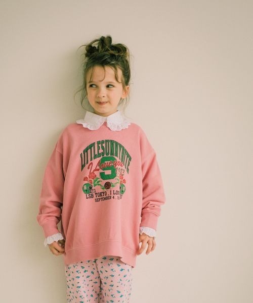 LOWRYS FARM（ローリーズファーム）の「ＬＳＢピグメントプリントプルオーバー　172965（スウェット・キッズ・ブルー/ブラック/ピンク・110cm/130cm/150cm）」の3枚目の写真