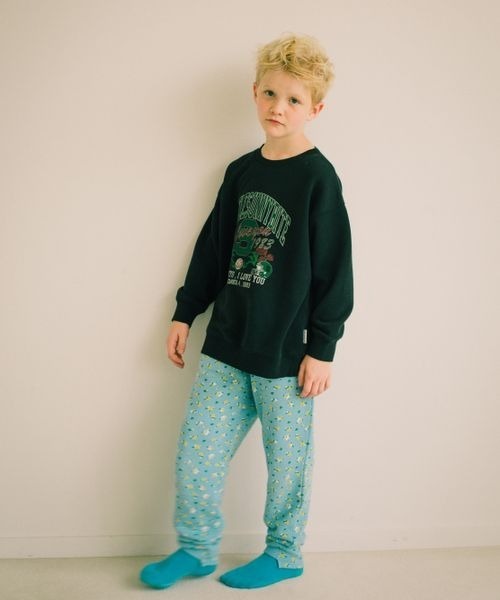 LOWRYS FARM（ローリーズファーム）の「ＬＳＢピグメントプリントプルオーバー　172965（スウェット・キッズ・ブルー/ブラック/ピンク・110cm/130cm/150cm）」の2枚目の写真