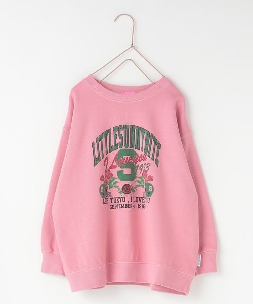 LOWRYS FARM（ローリーズファーム）の「ＬＳＢピグメントプリントプルオーバー　172965（スウェット・キッズ・ブルー/ブラック/ピンク・110cm/130cm/150cm）」の15枚目の写真