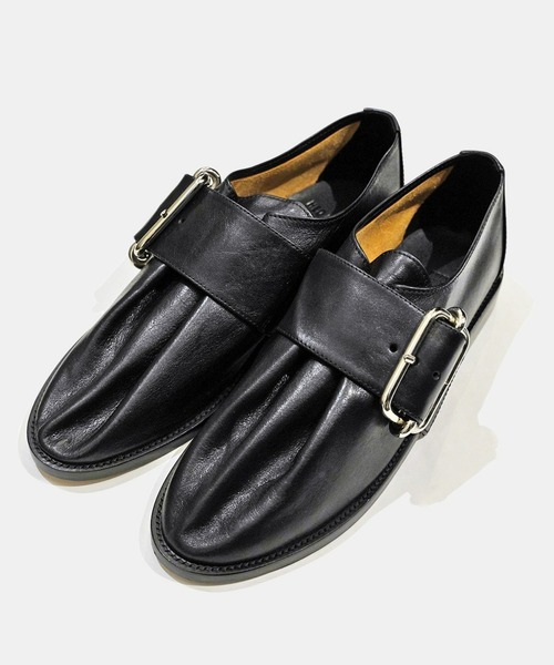 HED MAYNER(ヘドメイナー)の「【HED MAYNER】 MONK SHOE(ローファー・メンズ・ブラック・41)」の1枚目の写真