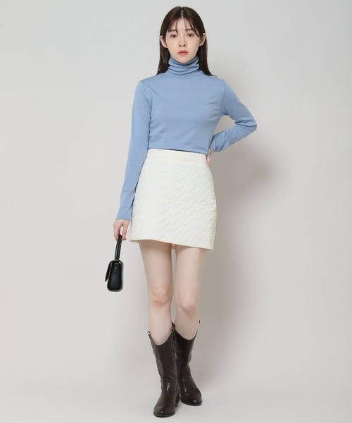 ALAND（エーランド）の「3.3 Field Trip／キルティングミニスカート 2180717（スカート・レディース・アイボリー/ブラック・FREE）」の3枚目の写真