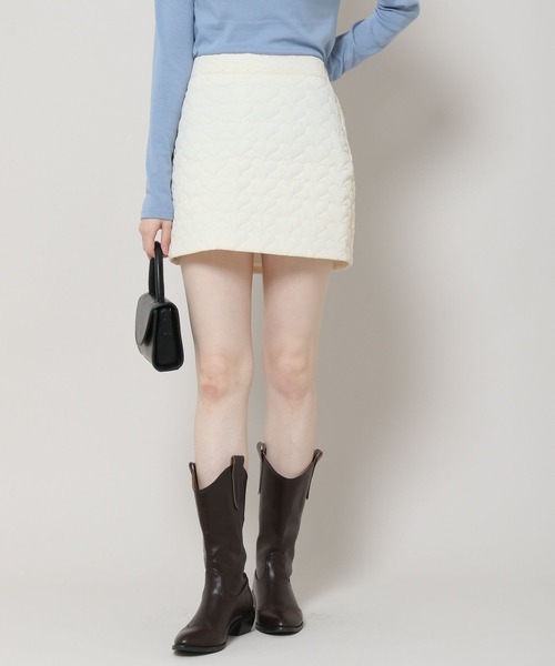 ALAND（エーランド）の「3.3 Field Trip／キルティングミニスカート 2180717（スカート・レディース・アイボリー/ブラック・FREE）」の5枚目の写真