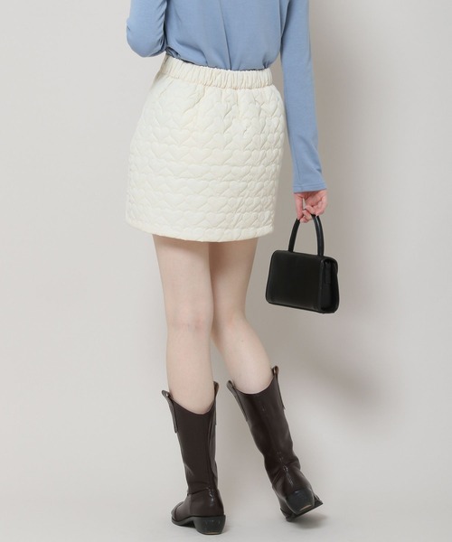 ALAND（エーランド）の「3.3 Field Trip／キルティングミニスカート 2180717（スカート・レディース・アイボリー/ブラック・FREE）」の8枚目の写真