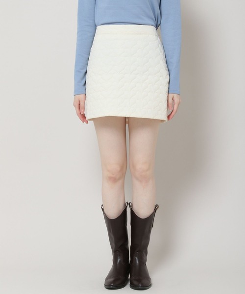 ALAND（エーランド）の「3.3 Field Trip／キルティングミニスカート 2180717（スカート・レディース・アイボリー/ブラック・FREE）」の10枚目の写真