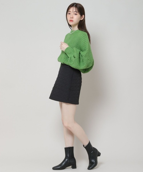 ALAND（エーランド）の「3.3 Field Trip／キルティングミニスカート 2180717（スカート・レディース・アイボリー/ブラック・FREE）」の12枚目の写真