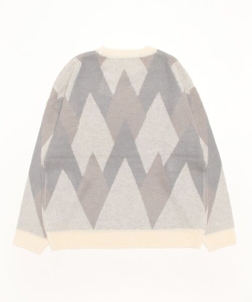 ANPAS（アンパス）の「Total Pattern Jacquard Mohair Touch Shaggy Knit Pullover/総柄 ニット ジャガード モヘアタッチ シャギーニット プルオーバー（ニット/セーター・メンズ・ブラック系その他/ホワイト系その他/ブルー系その他・M/L）」の16枚目の写真
