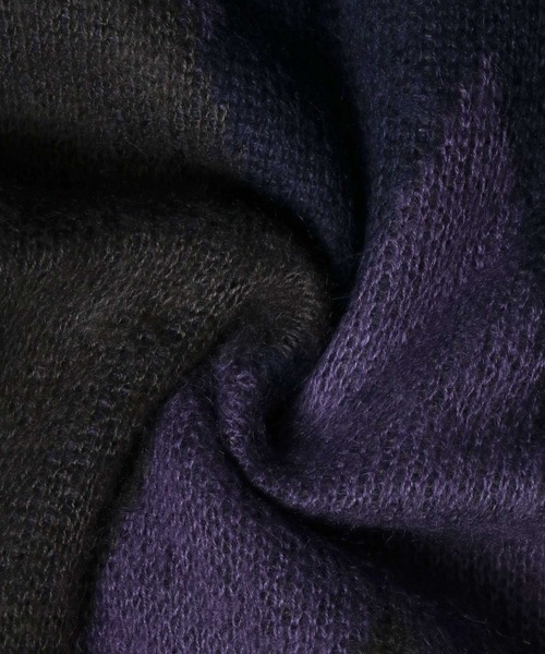 ANPAS（アンパス）の「Total Pattern Jacquard Mohair Touch Shaggy Knit Pullover/総柄 ニット ジャガード モヘアタッチ シャギーニット プルオーバー（ニット/セーター・メンズ・ブラック系その他/ホワイト系その他/ブルー系その他・M/L）」の15枚目の写真