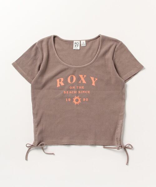 ROXY(ロキシー)の「ROXY/ロキシー リブ素材ショート丈/ミニTシャツ RST231094(Tシャツ/カットソー・レディース・ブラウン系その他/ピンク系その他/ホワイト×ネイビー・S/M)」の14枚目の写真
