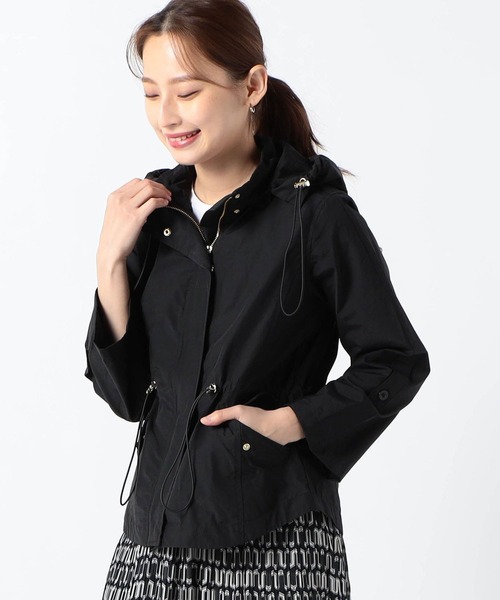 Grand PARK（グランドパーク）の「撥水 綿ナイロンブルゾン（ブルゾン・レディース・モカ/ブラック/ライトベージュ/カーキ・FREE）」の10枚目の写真