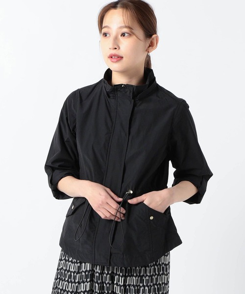 Grand PARK（グランドパーク）の「撥水 綿ナイロンブルゾン（ブルゾン・レディース・モカ/ブラック/ライトベージュ/カーキ・FREE）」の11枚目の写真