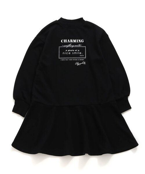 algy(アルジー)の「HAPPYワンピ(ワンピース・キッズ・ブラック/ラベンダー/サックスブルー・XX-SMALL/X-SMALL/SMALL/MEDIUM)」の1枚目の写真