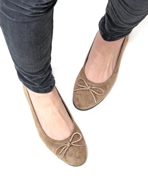 LibertyDoll（リバティードール）の「Liberty Doll / ストレッチフラットバレエパンプス（バレエシューズ・レディース・ネイビー/ブラック系その他/ライトグレー/ベージュ/テラコッタ/マスタード/グレイッシュベージュ/ブラック/ブラウン系その他/ピンクベージュ/グリーン/グレー/ワイン・3L/LL/M/L/S/SS）」の7枚目の写真