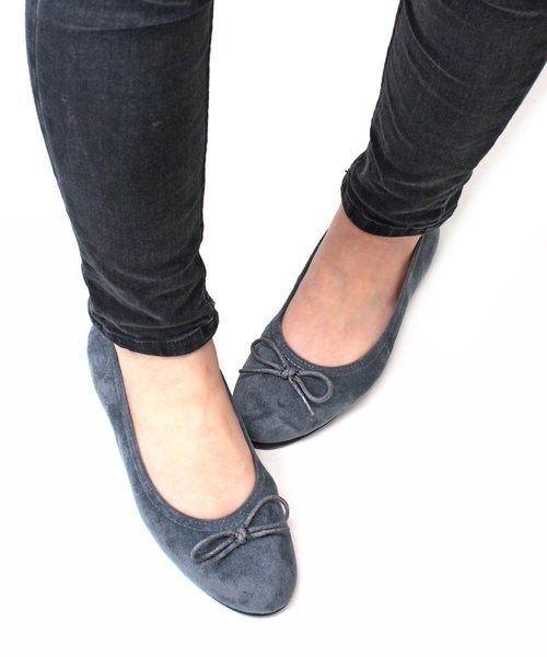 LibertyDoll（リバティードール）の「Liberty Doll / ストレッチフラットバレエパンプス（バレエシューズ・レディース・ネイビー/ブラック系その他/ライトグレー/ベージュ/テラコッタ/マスタード/グレイッシュベージュ/ブラック/ブラウン系その他/ピンクベージュ/グリーン/グレー/ワイン・3L/LL/M/L/S/SS）」の4枚目の写真