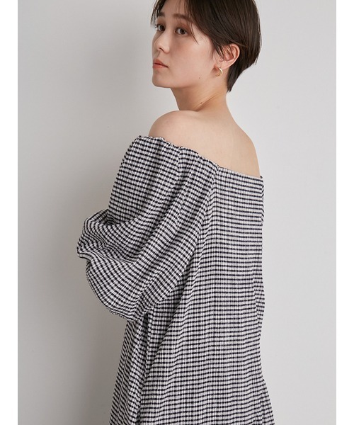 【emmi atelier】ワッシャーコットンワンピース emmi atelier】ワッシャーコットンワンピース（ワンピース